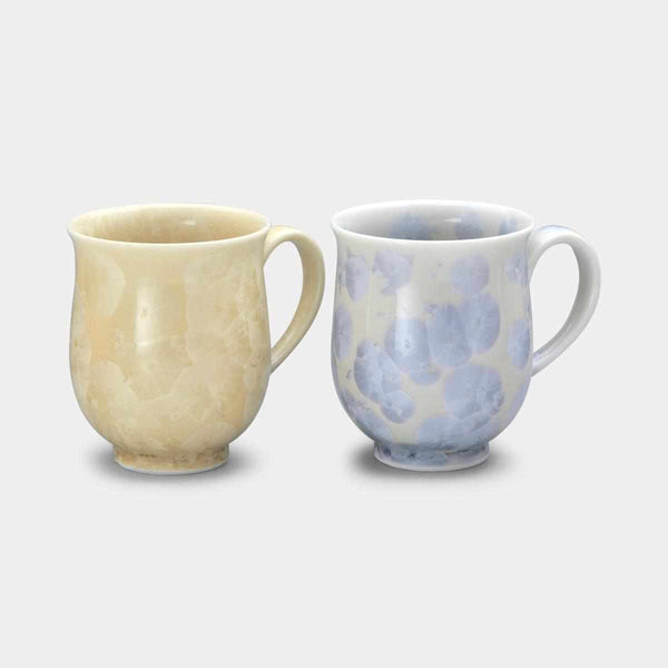 【マグカップ2点セット】花結晶 (銀花 金花) | 京焼-清水焼 | 陶葊