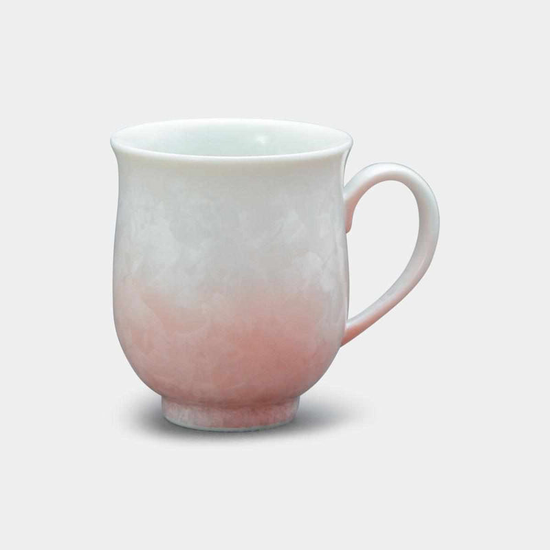 【マグカップ】花結晶 (白地赤) | 京焼-清水焼 | 陶葊