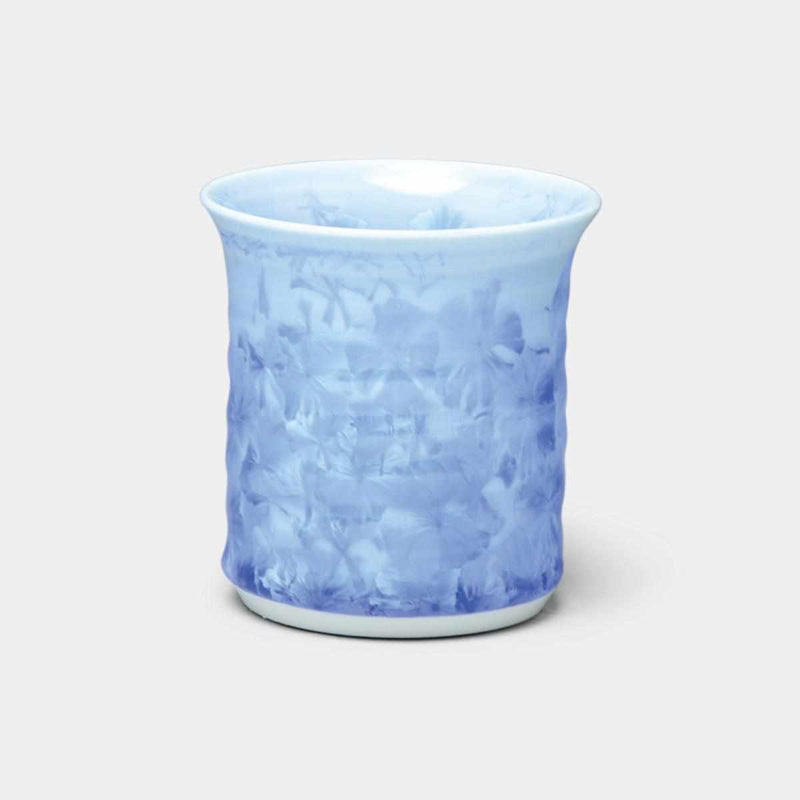 【湯呑み】花結晶 (青) タンブラー | 京焼-清水焼 | 陶葊