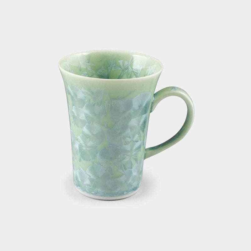 【マグカップ】花結晶 (緑) | 京焼-清水焼 | 陶葊
