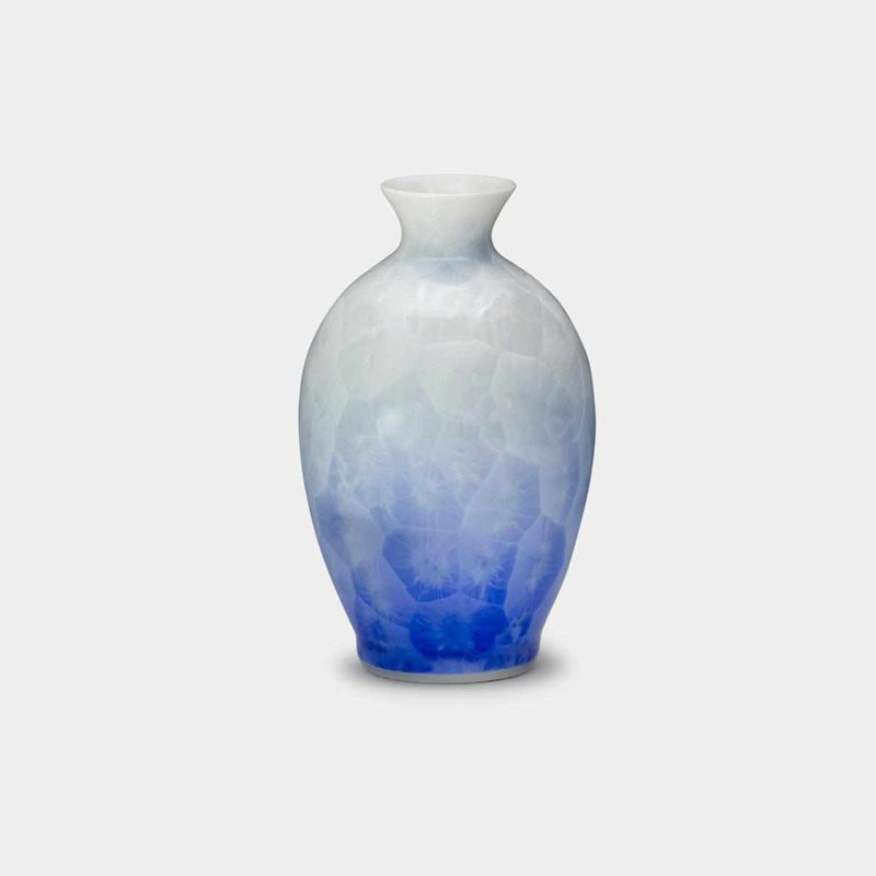 【とっくり】花結晶 (白地青)  | 京焼-清水焼 | 陶葊