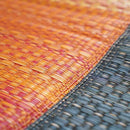 【い草-畳】イケヒコ い草ラグ デニムFジョイ 赤 (S : 191×191cm, L : 191×250cm)