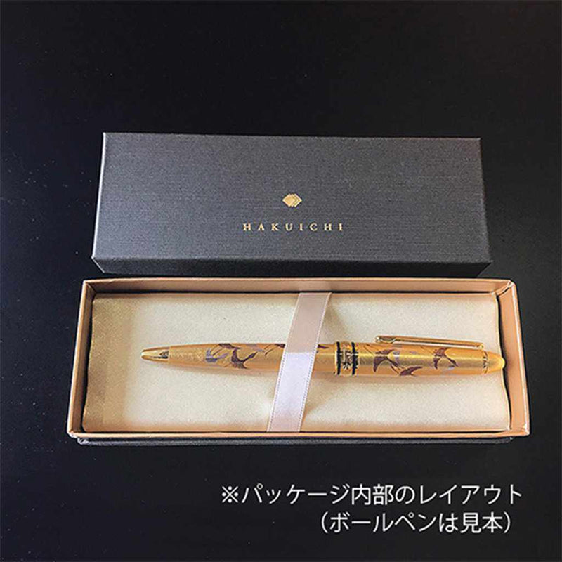 【ボールペン】蒔絵ボールペン 千羽鶴 (金) | 金沢箔