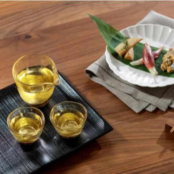酒器3点セット｜貫入 片口&ぐい吞み | 金沢箔 | 箔一 ｜BECOS