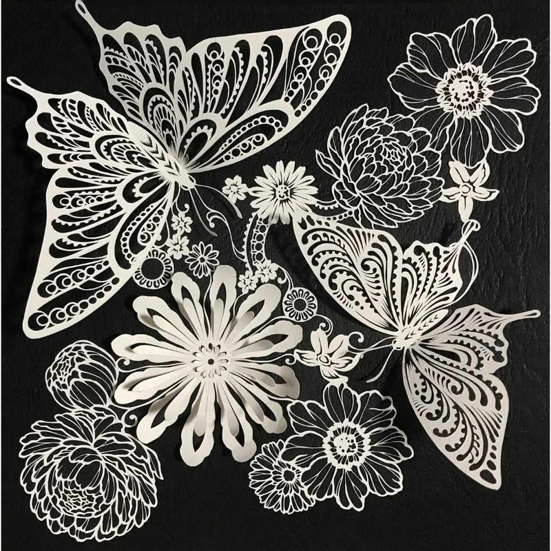 【切り絵】切り剣Masayo 陽だまり(立体切り絵) 1