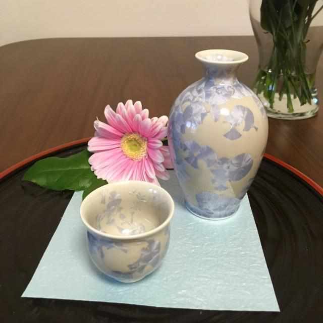 【徳利】花結晶 (銀藤) 徳利 | 京焼-清水焼 | 陶葊