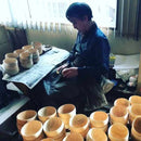 【モバイルタンブラー】thermo mug × 土直漆器 うるし唐草 (ブラック) | 越前漆器 | 匠市