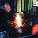 【三徳包丁】本鍛造 黒打 三徳包丁 (青紙スーパー鋼) 170mm | 越前打刃物 | 鍛冶工房いわい