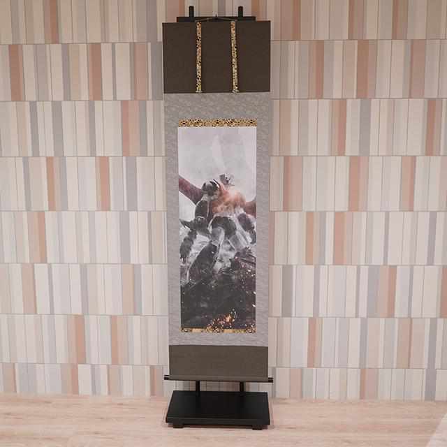 【掛け軸】偕拓堂アート 多目式高級掛け軸飾り台
