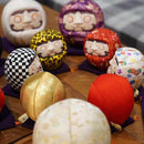 【だるま】江戸だるま (大) 西陣 黒 | 江戸木目込み | 柿沼人形