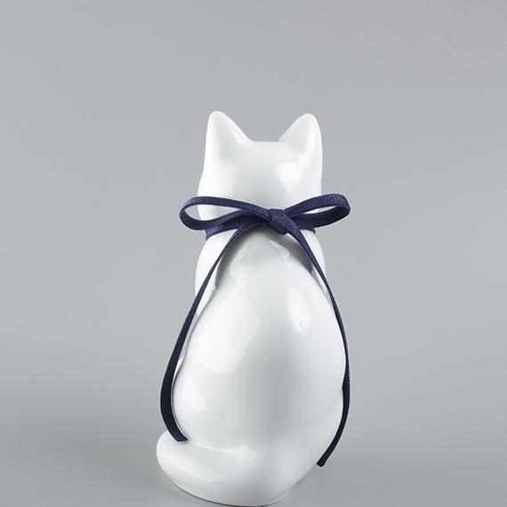 【招き猫】へそくりの招き猫 ホワイト | 肥前吉田焼 | Kata Koto