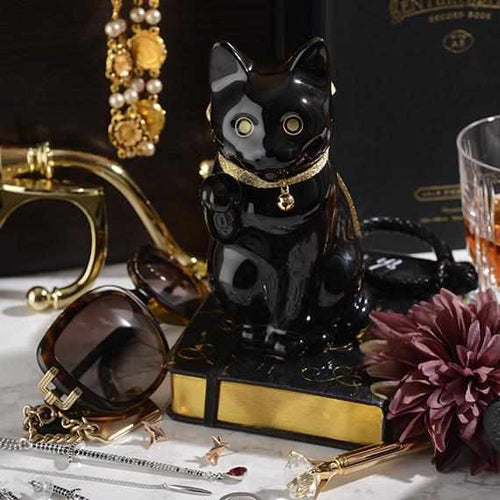 招き猫｜へそくりの招き猫 壱号 黒 (中) | 肥前吉田焼 | Kata Koto ｜BECOS
