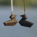 【彦根仏壇】幾木 (井尻彫刻所) かいつぶり (ピアス)