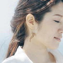 【彦根仏壇】幾木 (井尻彫刻所) 琵琶湖 (ピアス)