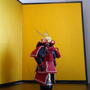 【屏風】二枚折 縦型 金 | 本装屏風 (大型配送料2,500円)