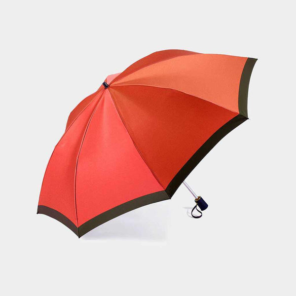 【雨傘】婦人 ボーダー L 折りたたみ (ローズ) | 東京洋傘 | 宮内庁御用達 前原光榮傘商店