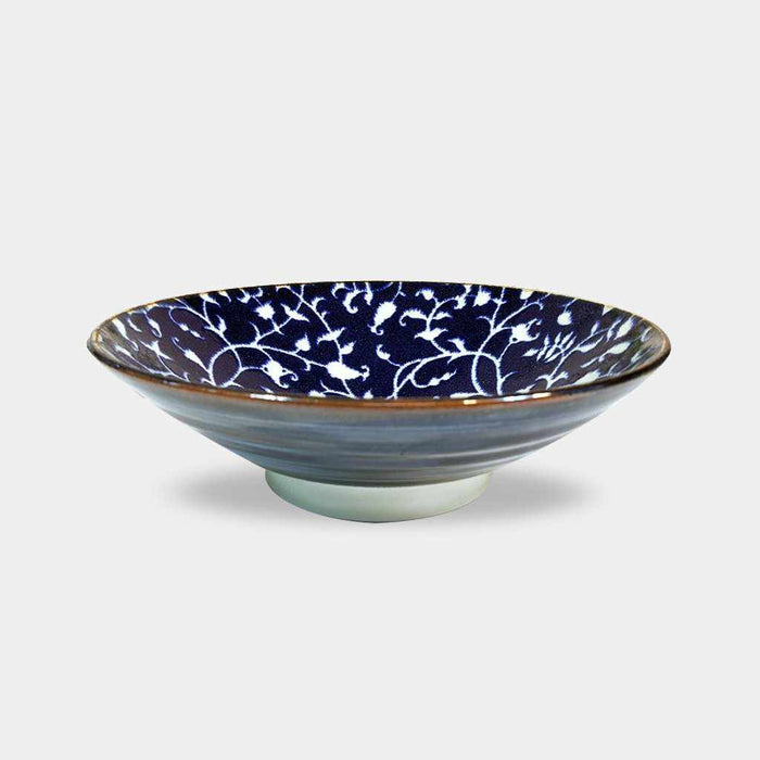 おふけ花唐草 8.0めん鉢