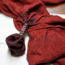 【絞り染め】三毳山麓工房 ストール ナスカ地紋 レッド