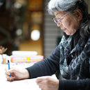 【絞り染め】三毳山麓工房 ストール ナスカ地紋 ブルー