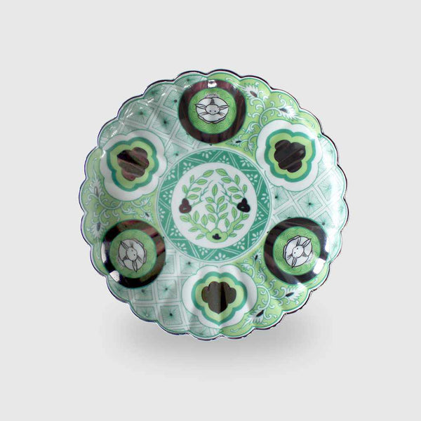 【古伊万里焼】林九郎窯 昴 18cmプレート moegi