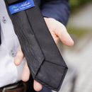 【西陣織】Nekado プリーツタイ サテンブラック