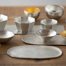 【酒器】片口 - 小 & ぐい呑 錫・金箔セット (桐箱入) | 高岡銅器