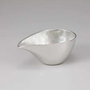 【酒器】片口 - 小 & ぐい呑 錫・金箔セット (桐箱入) | 高岡銅器