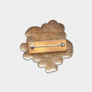 【ブローチ】レース調彫 シルバー | 尾張仏具