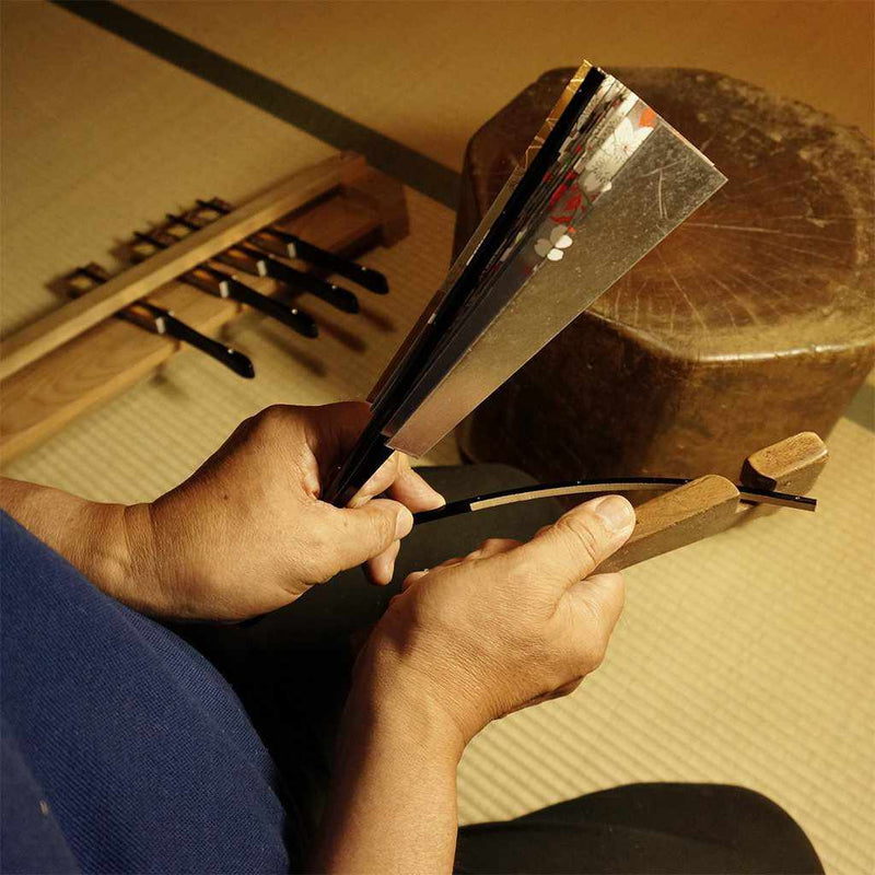 【扇子】男物 紙扇 瑞祥 刷毛引き六十間 | 京扇子