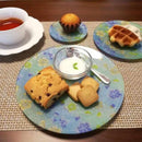 【お皿】 ORI-ZARA (桜) ブルー L｜西陣織