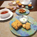 【お皿】 ORI-ZARA (桜) ブルー L｜西陣織