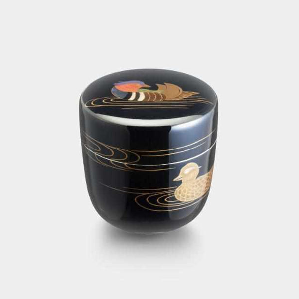 【茶壷】輪島仕上げ 棗 おしどり 蒔絵 | 大阪浪華錫器