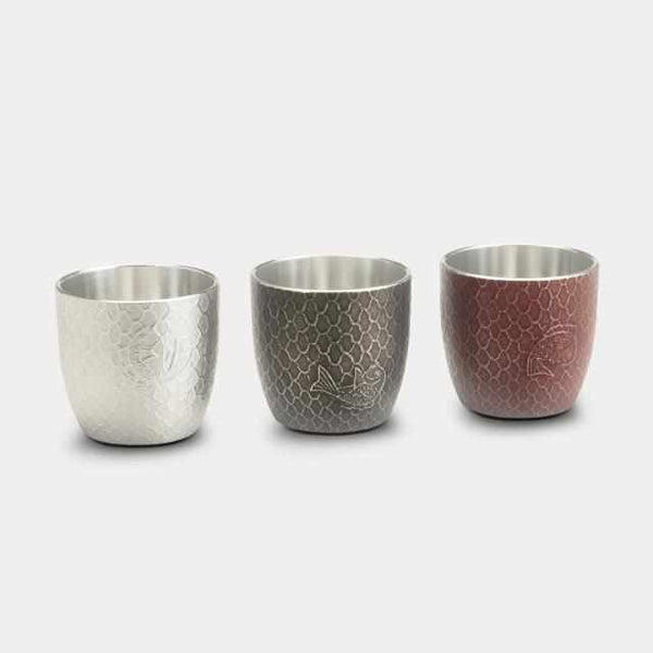 【ぐい呑】鯛網 | 大阪浪華錫器