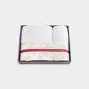 【タオル】「彩-irodori-」バスタオル & フェイスタオルセット (ピンク・ホワイト) | 今治タオル