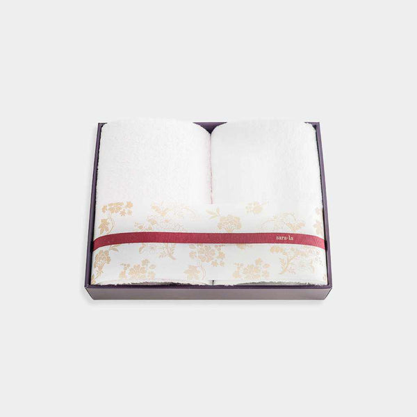 【タオル】「彩-irodori-」バスタオル2枚セット (ピンク・ホワイト) | 今治タオル