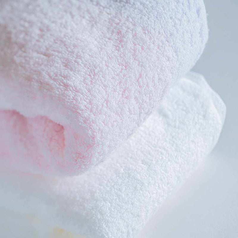 【タオル】「彩-irodori-」バスタオル2枚セット (ピンク・ホワイト) | 今治タオル