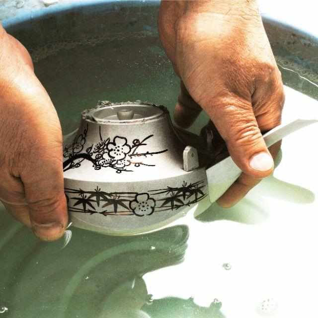 【茶器揃】イブシ 三ッ組 | 大阪浪華錫器
