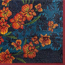 【い草-畳】イケヒコ い草ラグ 胡蝶蘭 赤 (M : 200×200cm, L : 200×250cm)