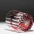 【ロックグラス】凛然 ‐rin zen- (赤)｜切子