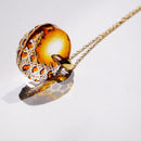 【ペンダント】狐月 -kogetu-｜切子