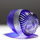 【グラス】ienomi 白蛇 -haku ja- (青)｜切子