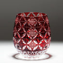 【グラス】ienomi 菊七宝 -kiku shippo- (赤)｜切子