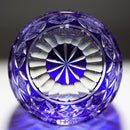 【グラス】ienomi 菊七宝 -kiku shippo- (青)｜切子