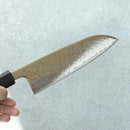 【三徳包丁】V10ダマスカス31層 藍染 黒 樫八角柄 170 | BECOSオリジナル