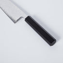 【三徳包丁】V10ダマスカス31層 藍染 黒 樫八角柄 170 | BECOSオリジナル