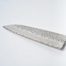 【三徳包丁】AUS10槌目ダマスカス 藍染 青 樫八角柄 170 | BECOSオリジナル