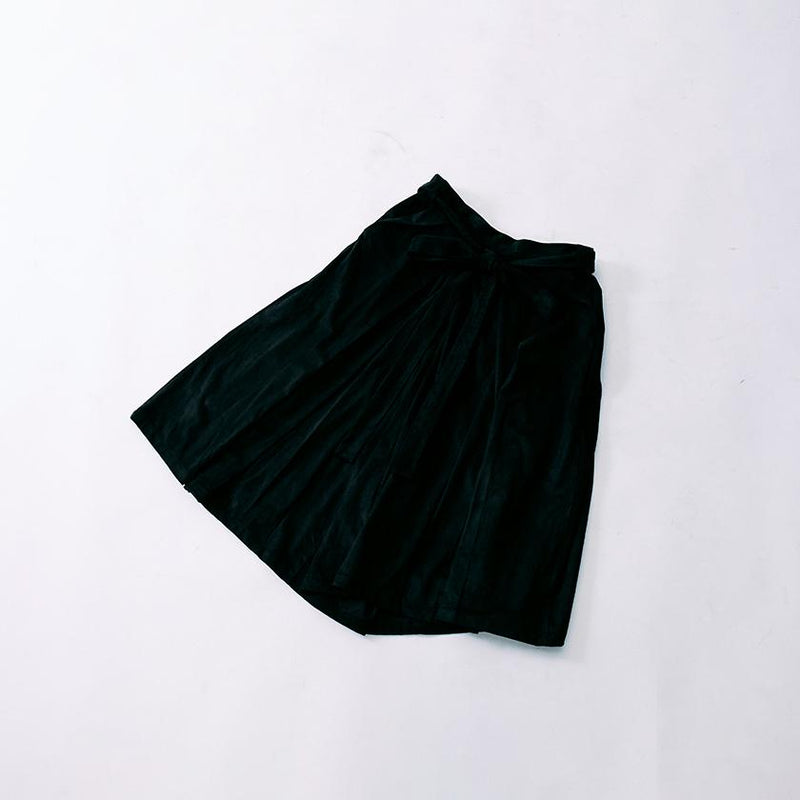 【ワイドパンツ袴】Black (スエード) | 着物 | VEDUTA
