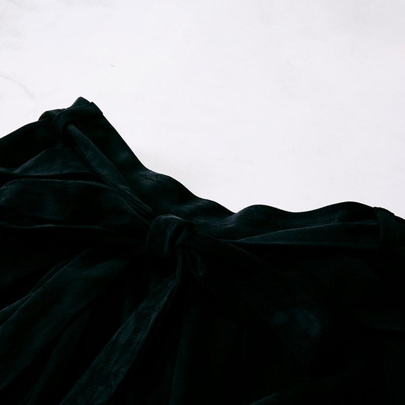 【ワイドパンツ袴】Black (スエード) | 着物 | VEDUTA