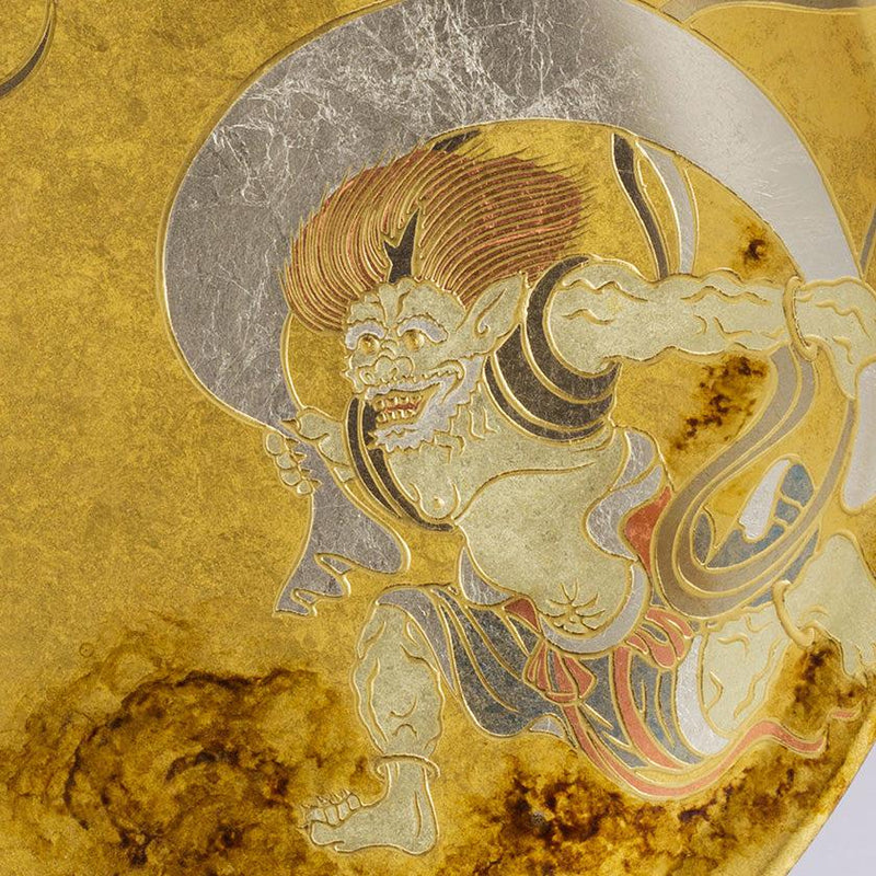 【飾り皿】風神雷神 | 金沢箔 | 箔一