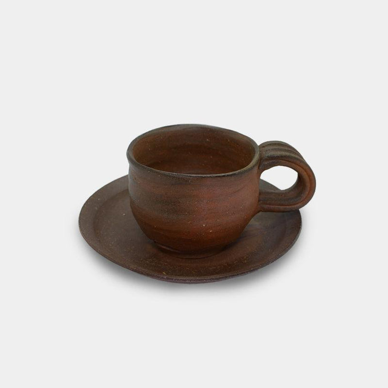 【コーヒードリップセット】珈琲カップ & ドリッパー | 備前焼 | 恒枝直豆
